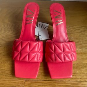 Hot Pink Quilted Heels